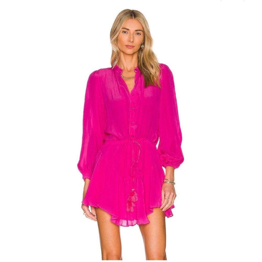 Karina Grimaldi Neon Pink Dress